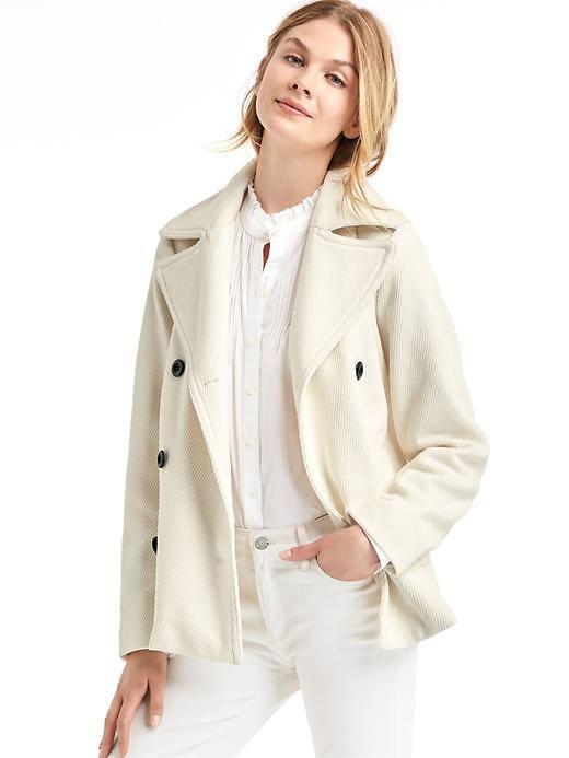 Gap Women Classic Peacoat - Snow Cap