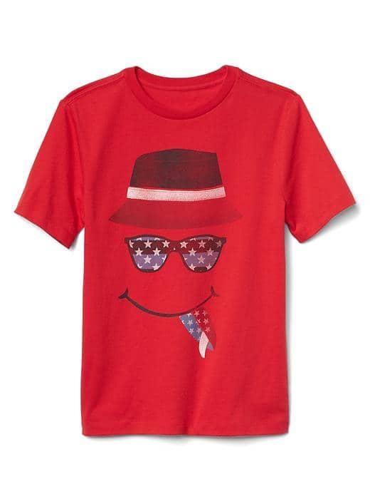 Gap Women Graphic Short Sleeve Tee - Pure Red