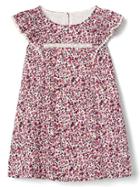 Gap Print Crochet Trim Flutter Dress - Ditsy Floral