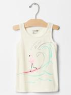 Gap Boardwalk Graphic Tank - Ivory Frost