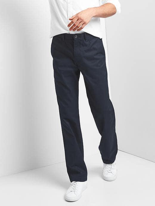 Gap Men Classic Relaxed Fit Khakis - Navy
