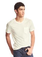 Gap Men Crewneck Pocket Tee - New Off White