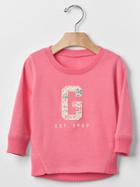 Gap Logo Floral Sweatshirt - Hot Pink 484