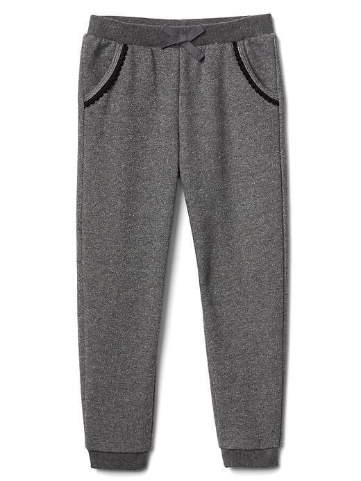 Gap Shimmer Pom Pom Joggers - Heather Grey