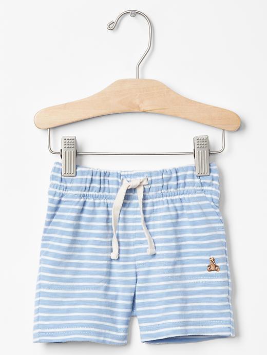 Gap Stripe Slub Shorts - Beach Blue