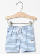 Gap Stripe Slub Shorts - Beach Blue