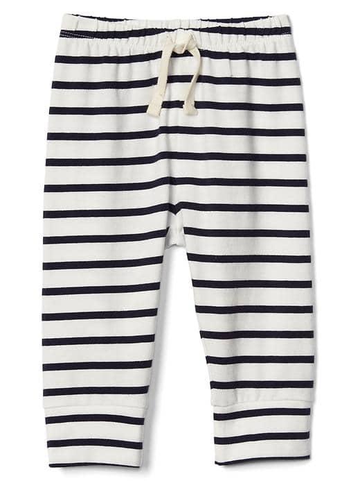 Gap Print Stretch Jersey Pants - New Off White