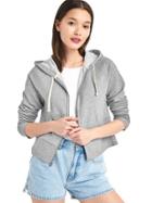 Gap Women The Archive Re Issue Zip Hoodie - Heather Grey