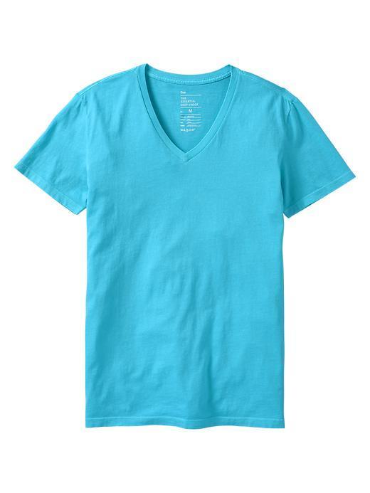 Gap The Essential Deep V Neck T - Bright Patina