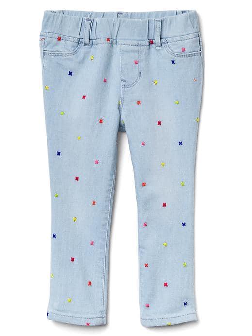 Gap High Stretch Embellished Jeggings - Embroidery