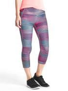 Gap Women Gfast Cross Train Stripe Capris - Pink Stripe