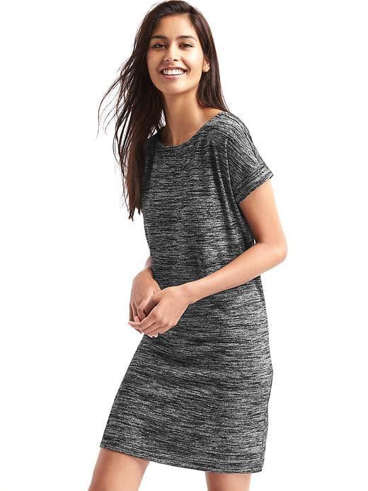 Gap Women Softspun Knit Tee Dress - True Black
