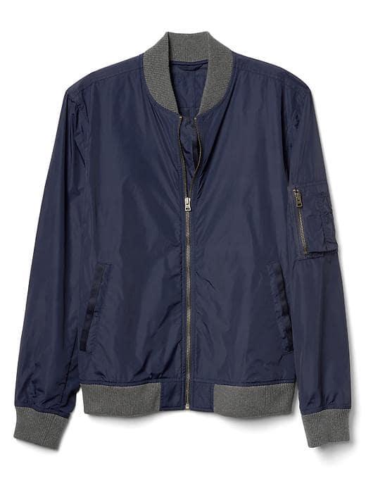 Gap Men Lightweight Bomber Jacket - Tapestry Navy