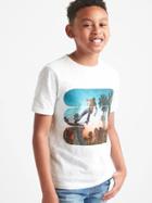 Gap Graphic Short Sleeve Slub Tee - Optic White