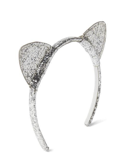 Gap Embellished Cat Headband - Silver