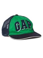 Gap Shadow Logo Mix Fabric Baseball Hat - Parrot Green 385
