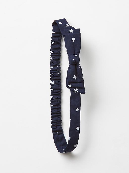 Gap Bow Headband - White Star Print