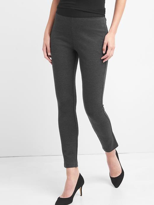 Gap Zip Ponte Leggings - Charcoal Heather