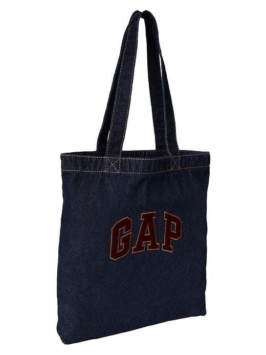 Gap Women Denim Logo Tote - Denim