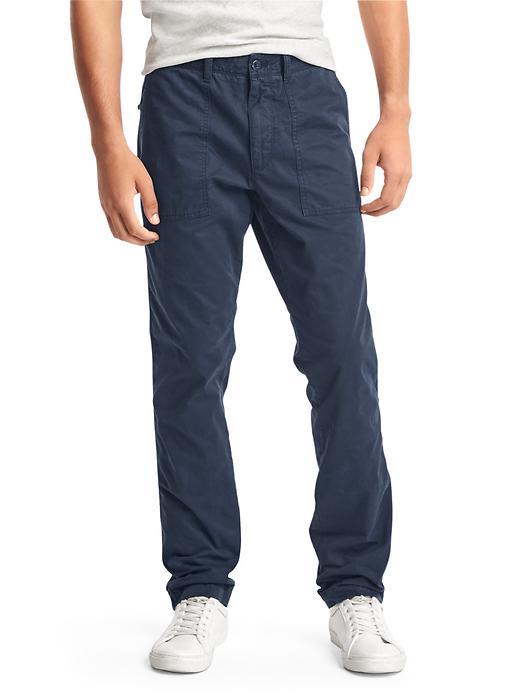 Gap Men Lightweight Utility Slim Fit Pants - Tapestry Navy