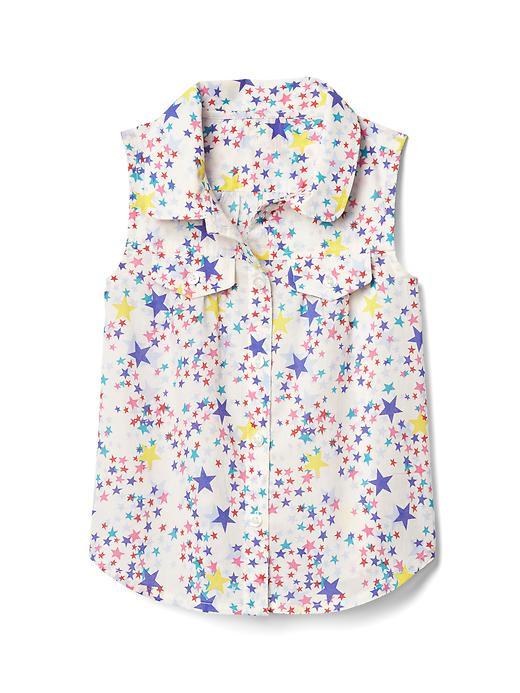 Gap Starry Sleeveless Shirt - Multi Stars D