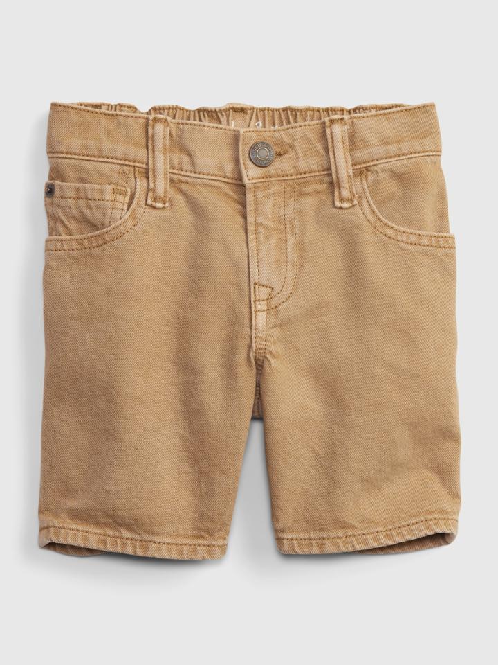 Toddler '90s Loose Denim Khaki Shorts With Washwell