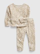 Toddler Animal Print Two-piece Sweat Set