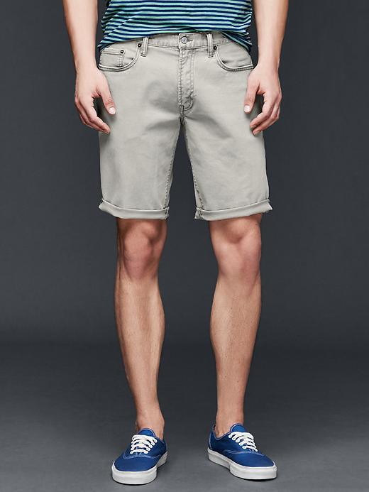 Gap Men Stretch 1969 Denim Shorts - Smoke Grey