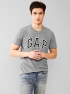 Gap Men Arch Logo Graphic T Shirt - Heather Grey