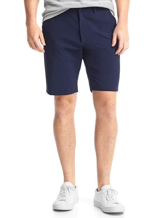 Gap Performance Stretch Khaki Shorts 10 - True Indigo