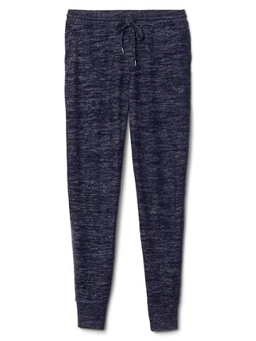 Gap Women Softspun Marled Joggers - Navy Marl