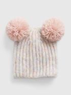 Toddler Recycled Double Pom Beanie