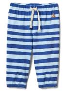 Gap Stripe Jersey Pants - Cerulean Blue