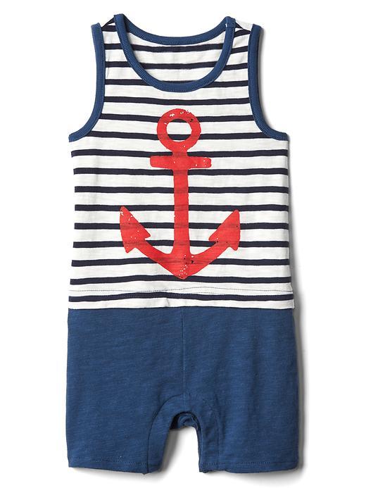 Gap Nautical Double Layer One Piece - Navy Stripe