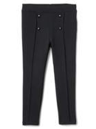 Gap Button Ponte Pants - Moonless Night