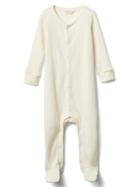 Gap Organic Rib Footed One Piece - Ivory Frost