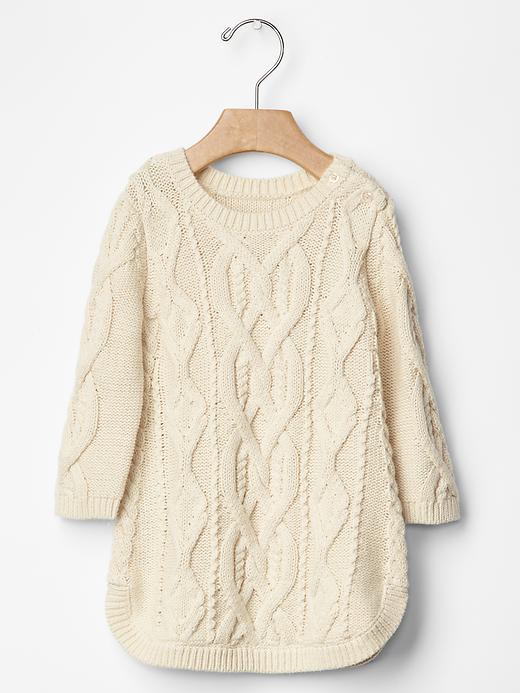 Gap Cable Knit Dress - French Vanilla