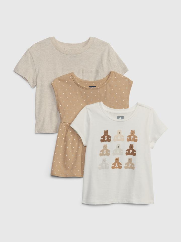 Toddler 100% Organic Cotton Mix & Match T-shirt (3-pack)