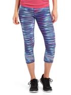Gap Women Gfast Print Capris - Blurred Lines Pink