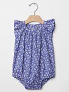 Gap Floral Flutter One Piece - Blue Iris