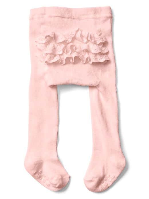 Gap Ruffle Tights - Pink Cameo