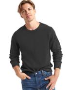 Gap Men Ribbed Longsleeve Tee - Moonless Night