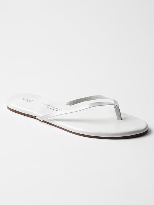 Gap Leather Flip Flops - White