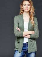 Gap Women Open Front Cardigan - Cool Olive