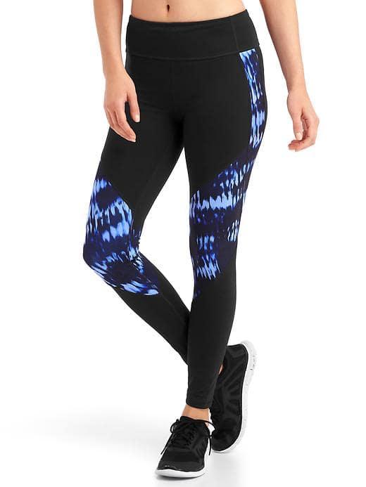 Gap Women Gapfit Blackout Gfast Print Leggings - True Black