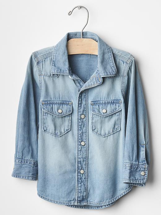 Gap Denim Western Shirt - Light Wash
