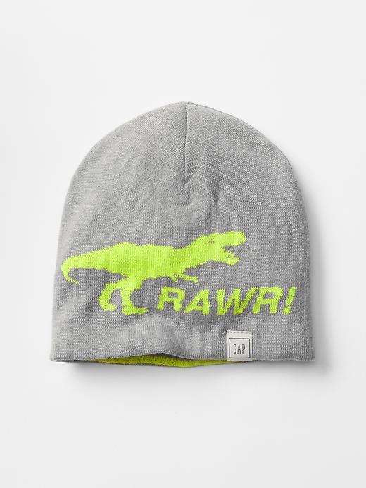 Gap Reversible Beanie - Light Heather Gray