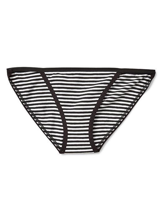 Gap Women String Bikini - Basic Stripe Black