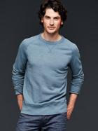 Gap Men Lived In Crew Sweatshirt - Ludlow Bay Blue