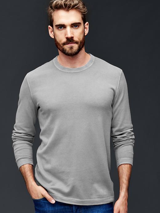 Gap Lightweight Crew Sweater - Light Gray